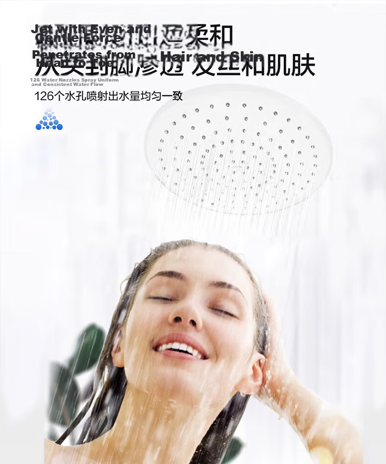 ARROW Overhead Shower Head Bathroom Descaling Large Shower Head Shower Sanitary Ware Pressurized Top Spray AE5036NO 7