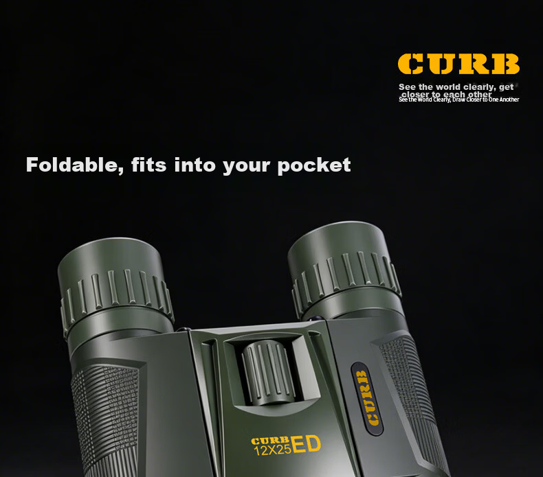 CURB Binoculars High Definition High Power Military Night Vision Outdoor Compact Portable 100x Smartphone Compatible Kilometer 17