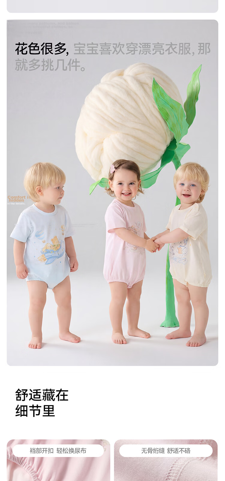 Betis Baby Clothes 2026 New Summer Thin Newborn Breathable Unisex Short Sleeve Romper 11