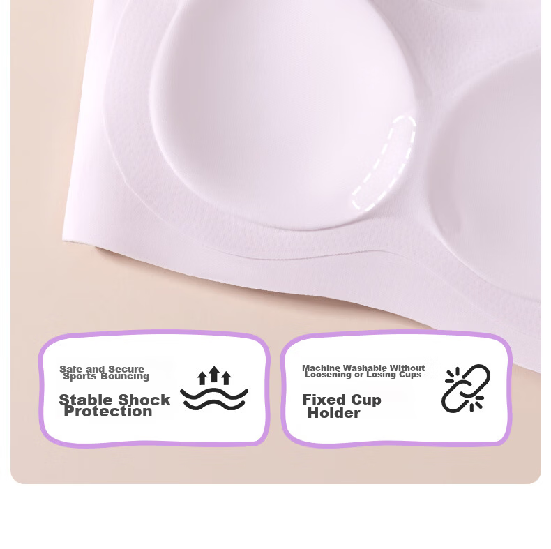 Meishianxuan High School Girls Sports Shockproof Fixed Cup Developmental Underwear Stage 2-3 Girls Vest 11