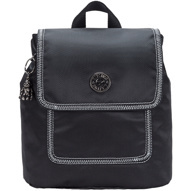Kipling ADINO S Lightweight Stylish Flip Backpack School Bag for High School Students Birthday Gift Dark Night Black