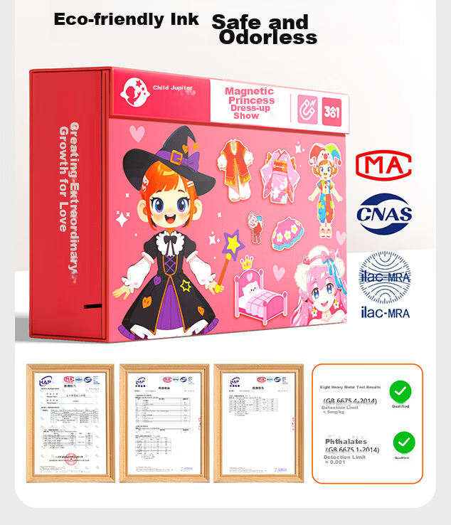 Jupiter Princess Dress-Up Magnetic Puzzle Educational Toy for Children Ages 3-6 Creative Magnetic Stickers Early Learning Girl Birthday Gift 10