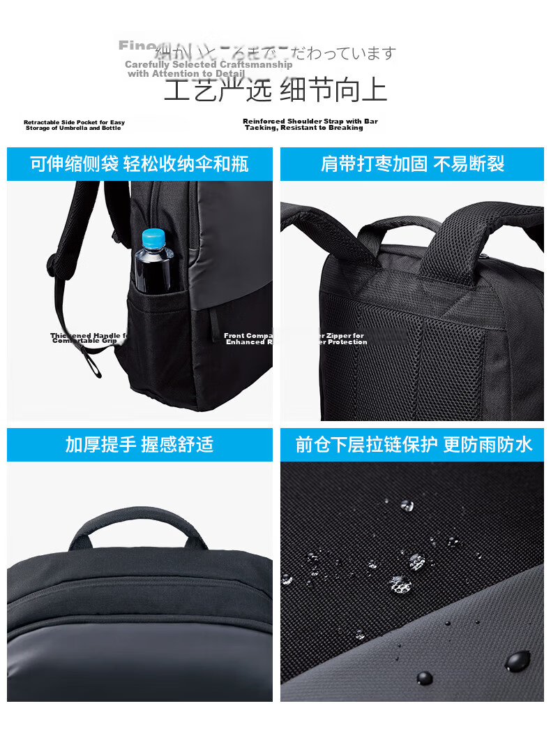 ELECOM Lightweight 16-inch Laptop Backpack Business Travel Multi-Compartment Commuter Bag School Bag 13