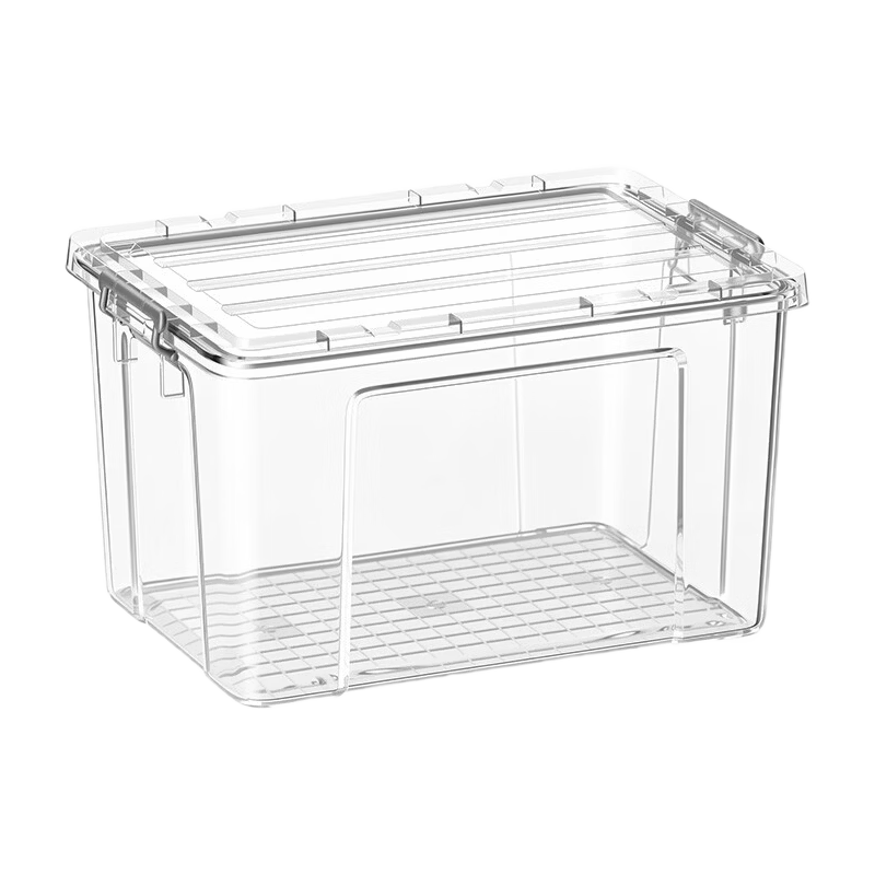 Jiabangshou Plastic Storage Box, Transparent Thickened Storage Container for Clothes, Toys, Car Organization, Extra Large 82L, 1 Piece