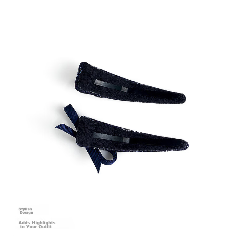 Aji Bean Bow Hair Clip Side Clip for Women Elegant Hair Accessory Duckbill Clip Butterfly Clip 3