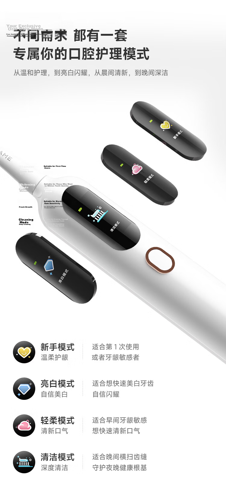 Dreame [CR7 Edition] Sonic Vibration Electric Toothbrush F02 Pro Sakura Pink Price Guarantee Practical Gum Care Portable Kids Gift for Boys Girls Couples Birthday Present 10