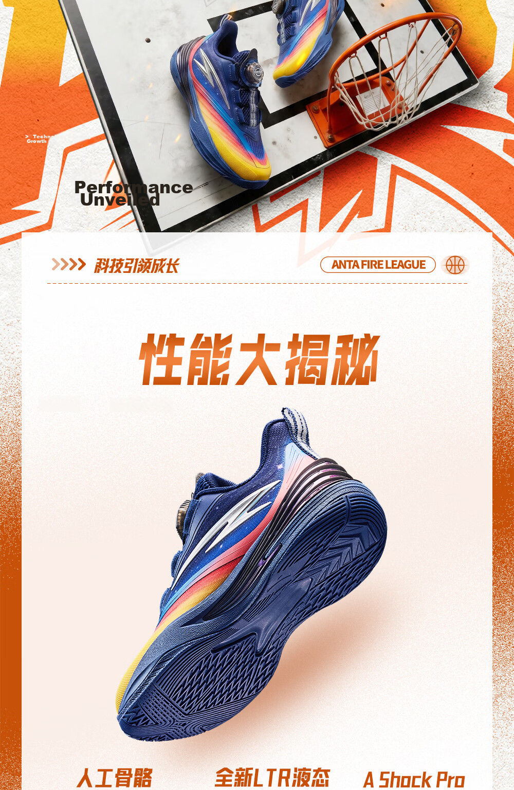 Anta Kids Sports Shoes Boys Toddler 2026 Durable Professional Spark X Basketball Shoes 312639950 3