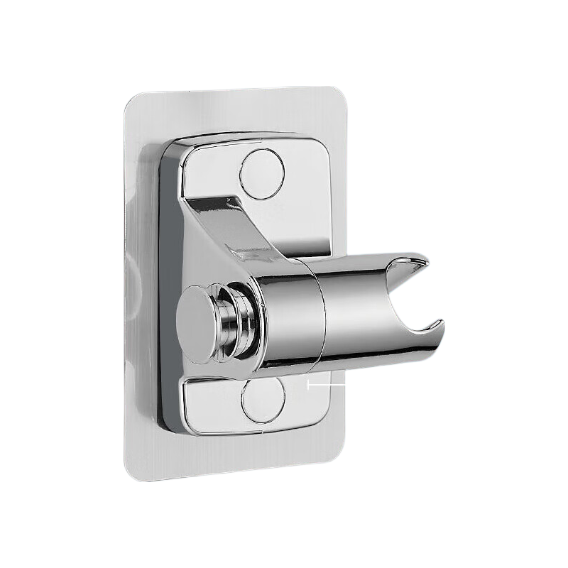 Jiashigao Rotatable Adjustable Adhesive Wall-Mounted ABS Shower Head Holder, No Drilling Required