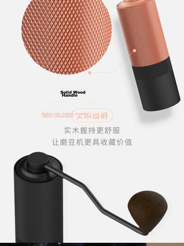 MAVO Wizard All-Purpose Manual Coffee Grinder Hand-Crank Coffee Bean Grinder CNC Burr Mill Obsidian Black 31