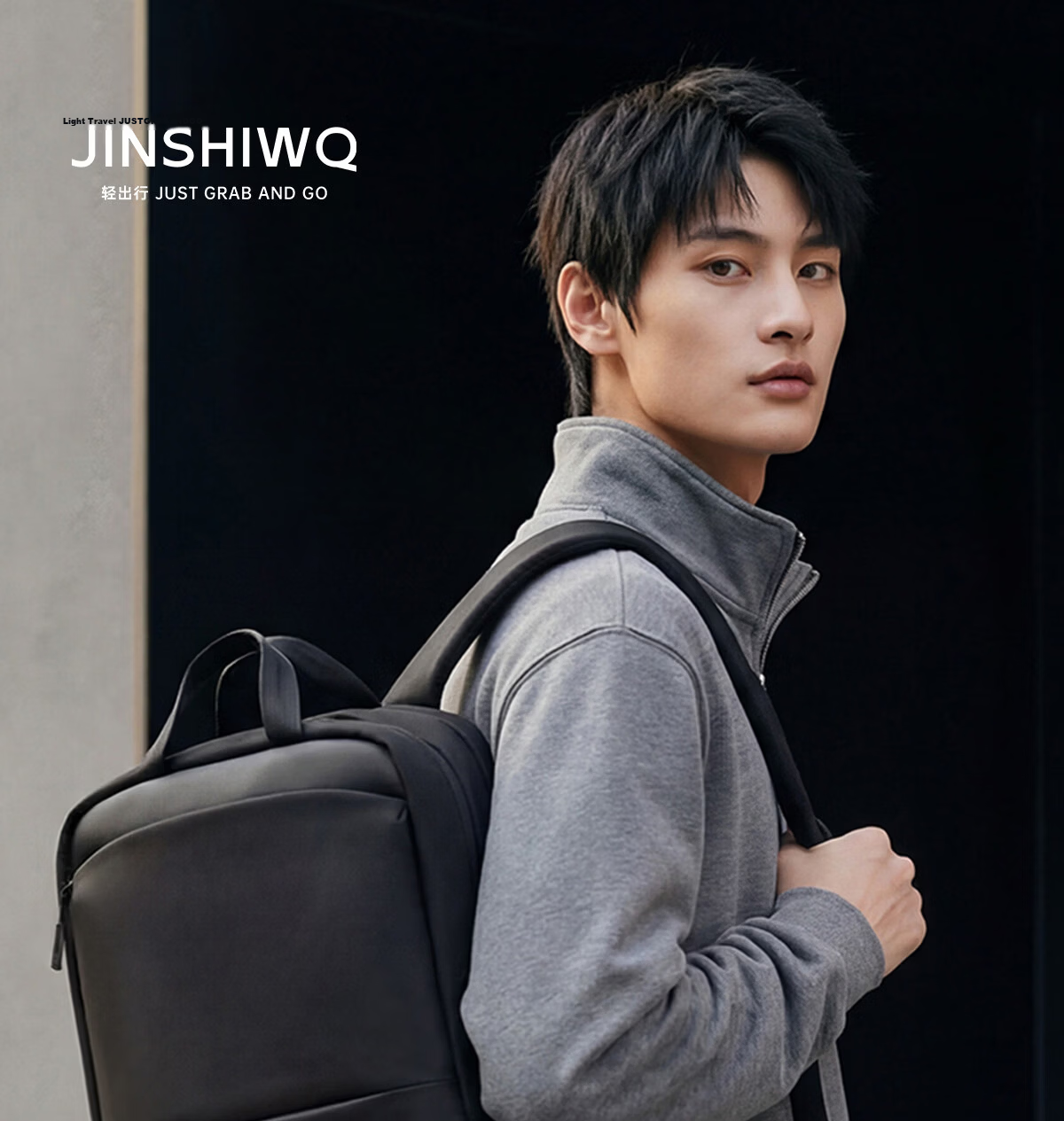 JINSHIWQ Laptop Backpack Men's Business Commuter 16-inch Notebook Bag Women's Large Capacity Travel Backpack 2