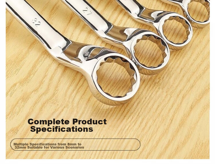 Deli Tool Mirror Double Open-End Wrench 16x18mm DL151618 16