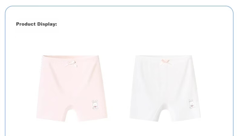 Nido Bear Children's Safety Shorts Girls Summer Thin Modal Underwear Anti-Exposure 2-in-1 Leggings 29
