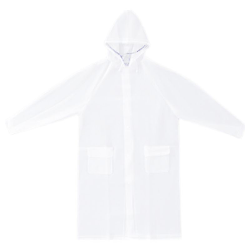 JD Original Adult One-Piece Hiking Raincoat, Electric Bike Poncho, Single-Person Transparent Raincoat, Outdoor Mountaineering Gear, XL Size