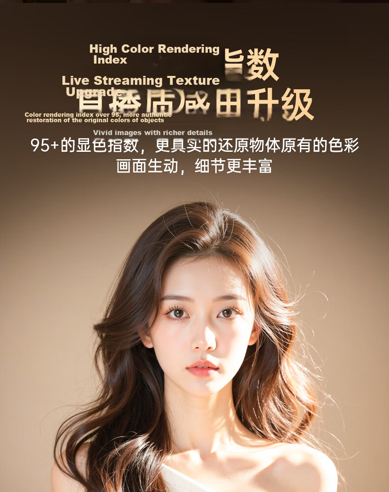 JIMANTU Full-Screen Live Fill Light Desktop Beauty LED Soft Eye-Care Face Light for Indoor Video Shooting 8