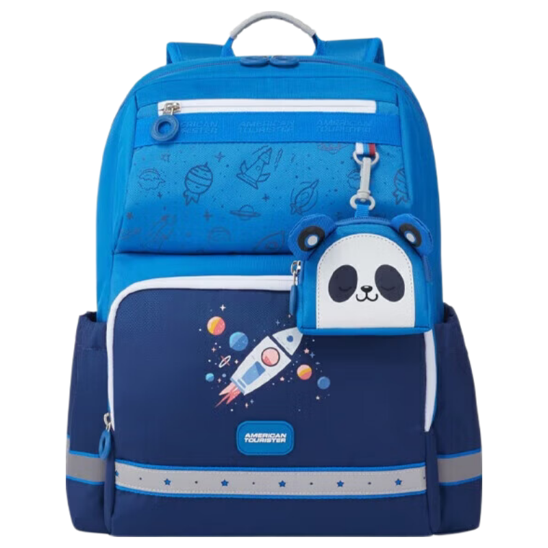 AMERICAN TOURISTER Comfortable Student Backpack for Grades 1-6, Children's Antibacterial Lightweight Backpack, Large Capacity High-Quality Schoolbag for Boys NG3