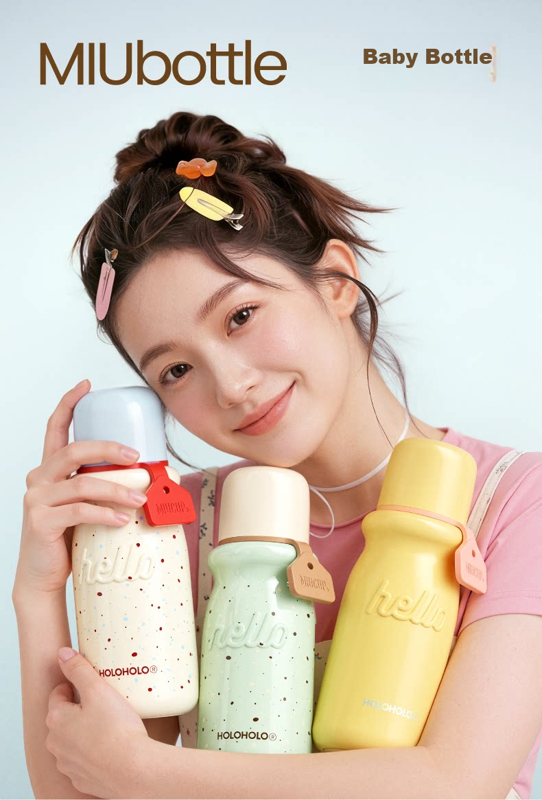 HOLOHOLO Ceramic Inner Insulated Mug Portable Coffee Cup for Men and Women High-Value Tea Water Cup for Children and Students Gift 2