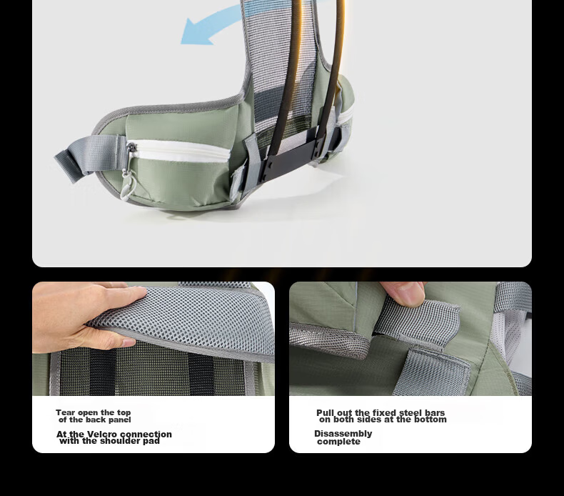 CAMEL Outdoor Professional Mountaineering Backpack Large Capacity Travel Hiking Double Shoulder Bag 575B634009 Recycled Gray 8