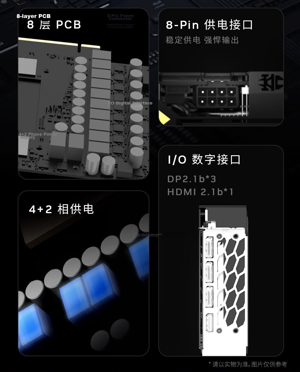 Yingchi GeForce RTX 5060 Mengren V2 OC DLSS 4.5, Gaming Design Editing Live Streaming Office Entertainment NVIDIA Graphics Card 16