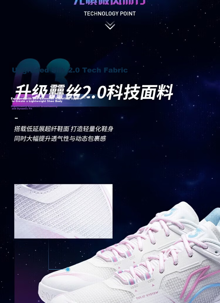 LI-NING Flying on the Ground 3PRO Professional Badminton Shoes Men's Comprehensive Balanced Anti-Twist Comfortable Durable Shock Absorption 3