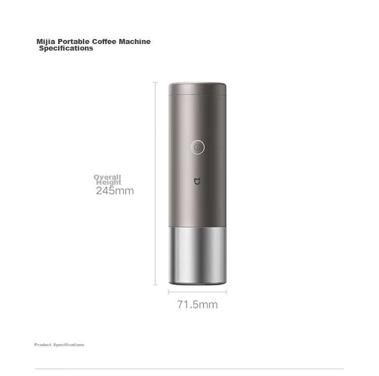 Mijia Xiaomi Portable Coffee Maker Mini Handheld Fully Automatic Capsule and Ground Coffee Machine for Office and Home Outdoor Camping Cold Brew and Hot Brew White with Storage Bag 29