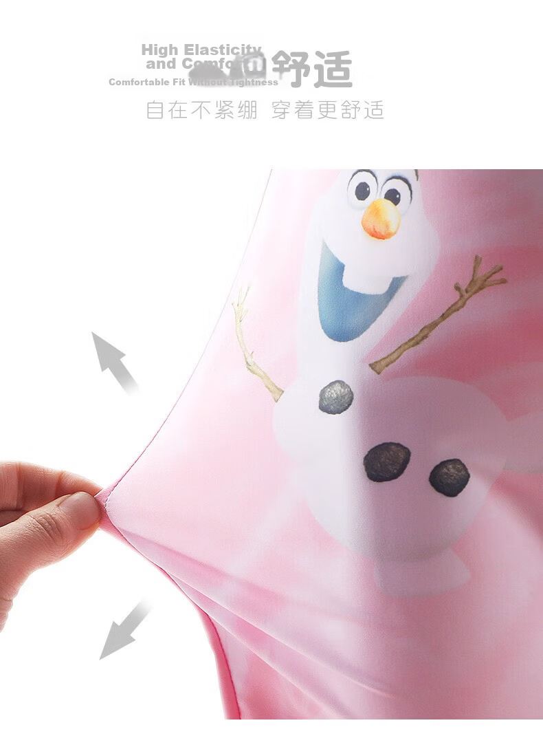 Disney Elsa Princess Girls' One-Piece Swimsuit Children's Swimwear Baby Girl Stylish Swimming Costume 4