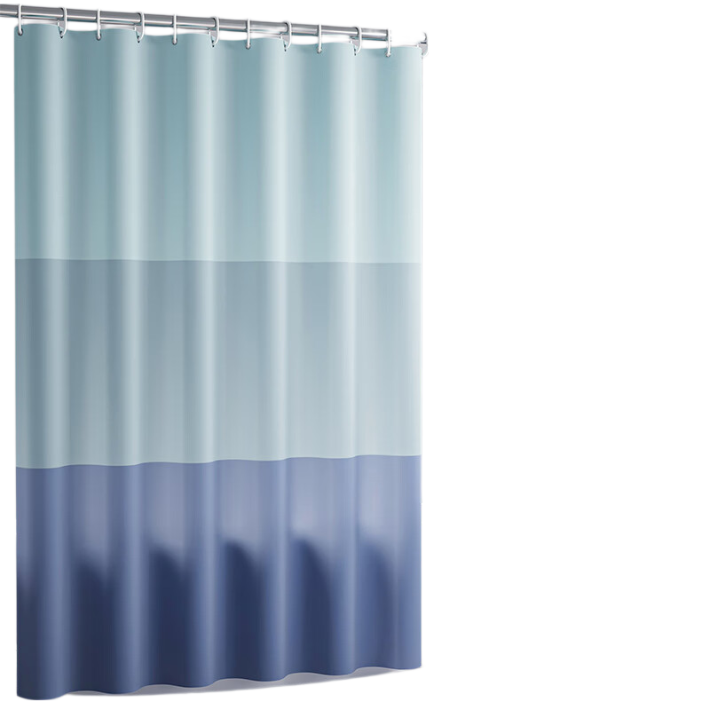 Gongxun Bathroom Shower Curtain, Toilet Partition Curtain, Waterproof, No Drilling Required, Window Covering, Thickened PEVA, Spliced Line, 180*200