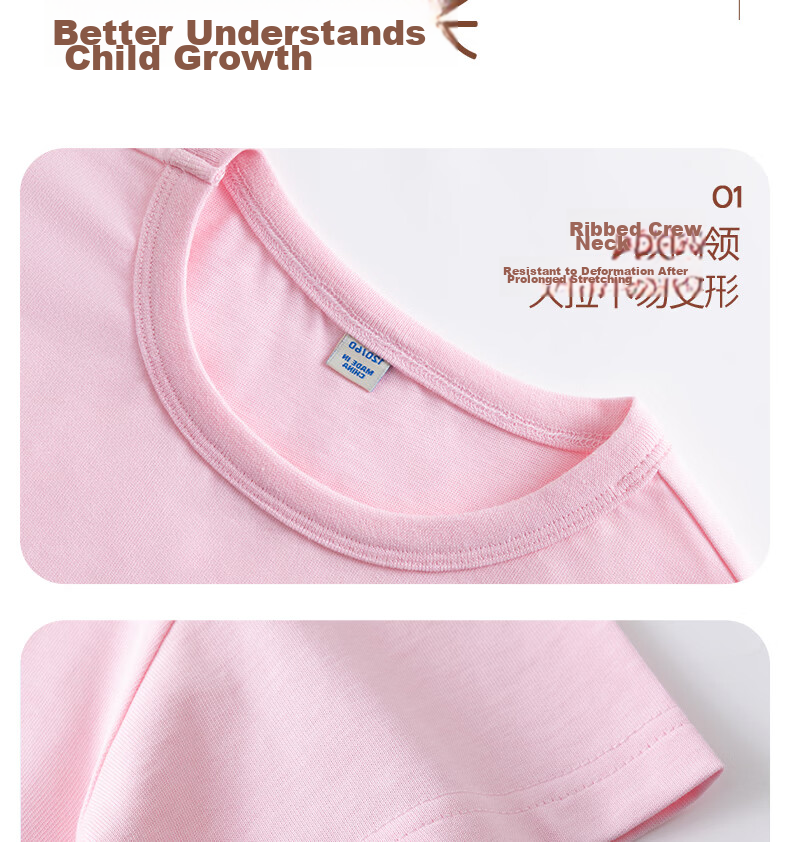 Baleno Girls Summer Set Stylish Sporty Short Sleeve T-Shirt Lightweight Children's Summer Mosquito-Repellent Pants Two-Piece Set 21