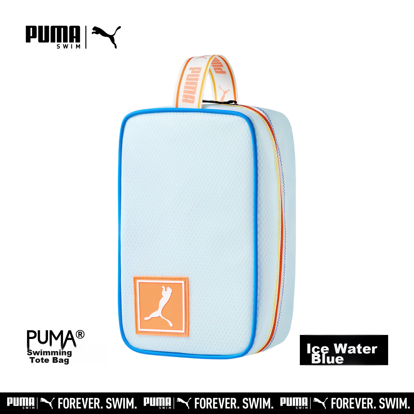 PUMA Waterproof Portable Swim Gym Bag Unisex Handheld Beach Storage Toiletry Swim Gear Bag