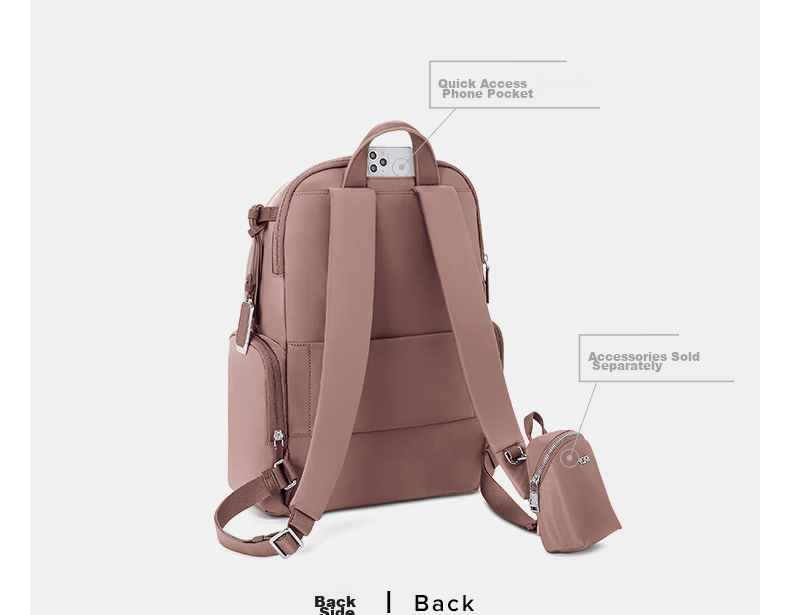 TUMI VOYAGEUR Women's Daily Commuter Premium Business CELINA Backpack 0196690LTM Light Lavender 11