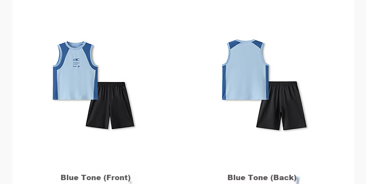 Balabala Boys Vest Set Kids Two-Piece 2026 New Summer Cool Sun Protection Moisture-Wicking Quick-Dry Trendy 30