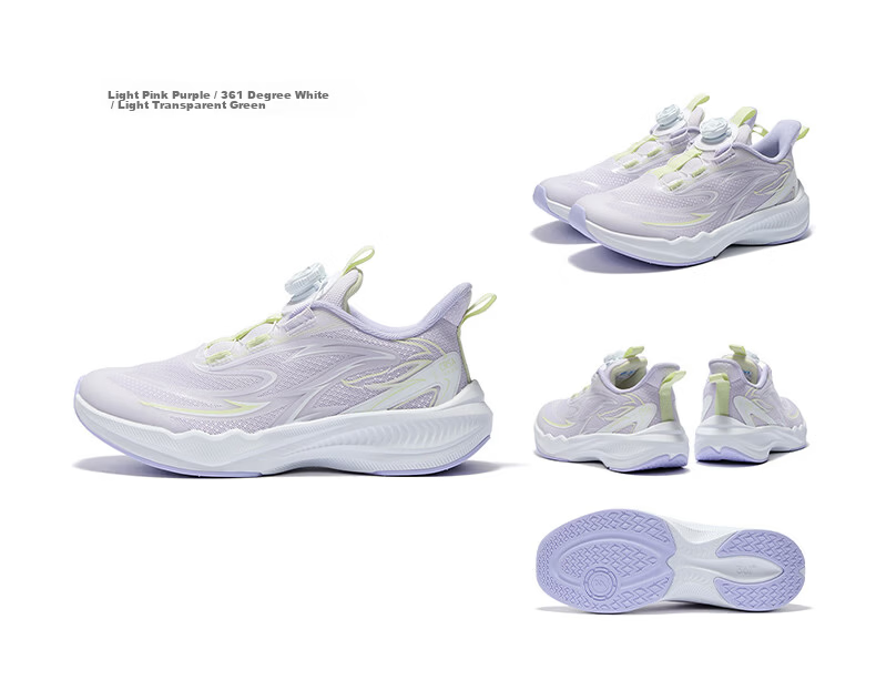 361° Gazelle 4.0 Kids Jump Rope Shoes 25 Autumn Youth Professional Training Elastic Sports Shoes Unisex Fitness Test Shoes Green Size 37 36