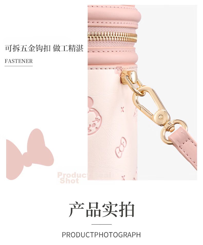 Disney 2026 New Niche Bucket Bag Women's Handbag Crossbody Lucky Round Bucket Bag Birthday Gift for Girlfriend 14