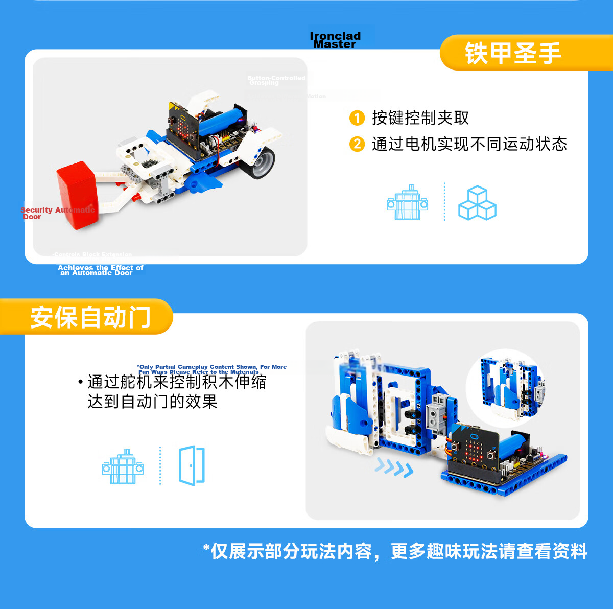 Yahboom Microbit Programmable Building Block Robot Kit Graphical Python Maker Education V2 Beginner Sensor Advanced Version (Includes Microbit V2 Mainboard) 11