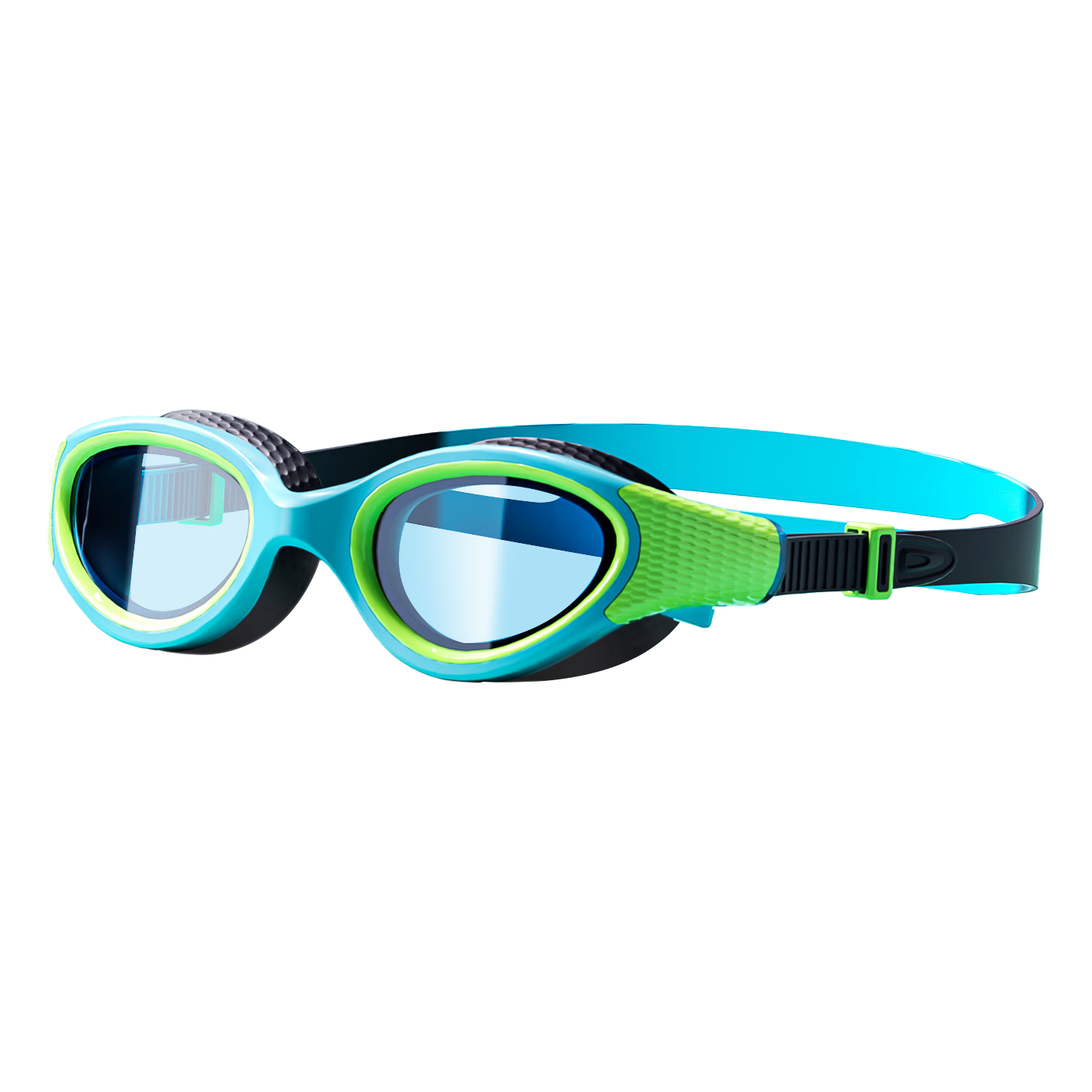 ANTA Kids Waterproof Swimming Goggles Nano Anti-Fog Youth Training Swim Glasses Professional Gear Blue Plano