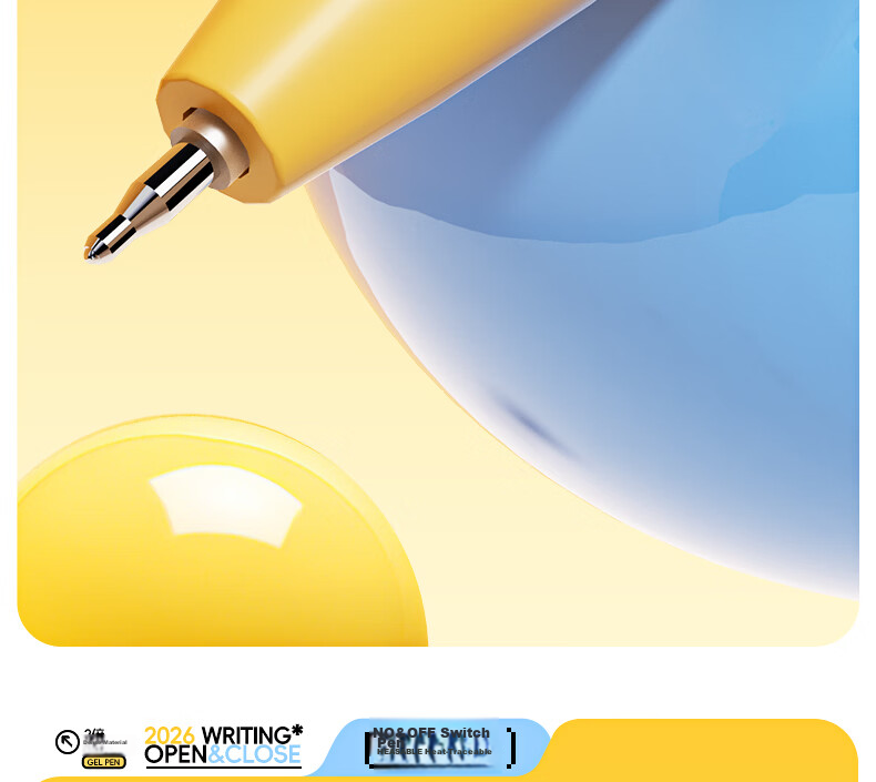 M&G Erasable Retractable Gel Pen Set of 3 AKPK6712B2 - Fun Switch Pen ST Tip Crystal Blue Ink, Handwriting Practice Pen, Same Style as "Universe Help" 15
