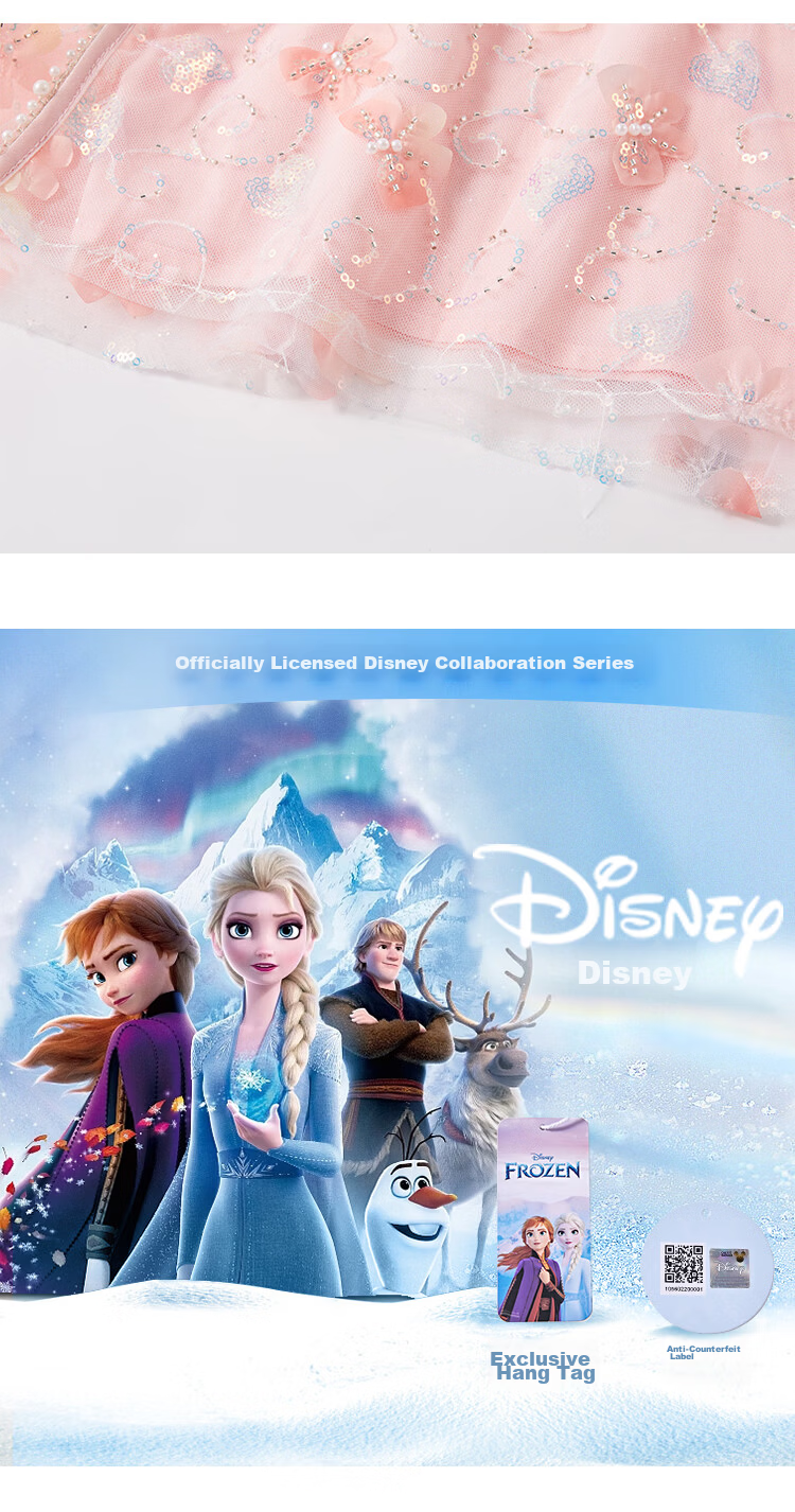 Disney Elsa Princess Dress Girls 2026 New Summer Children's Performance Costume New Chinese Style Qipao Hanfu Dress 19