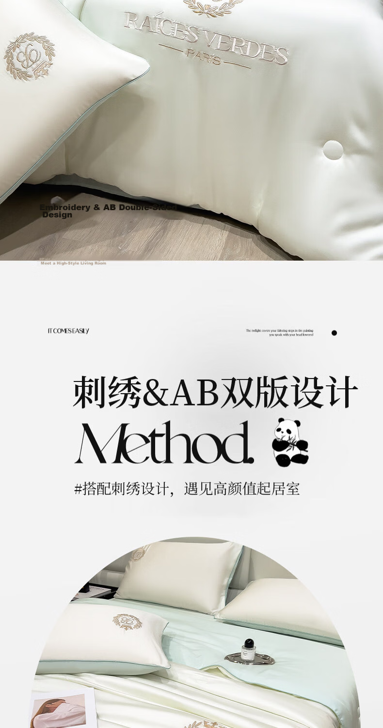 Nanjiren Class A Antibacterial Summer Quilt Air Conditioning Quilt Breathable Quilt Core Summer 180x220cm Light Gray Single/Double 8