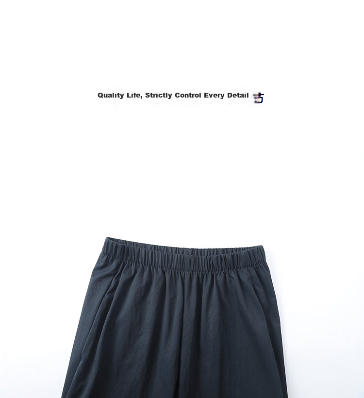 Demana [Lazy Commuter] Spring Simple Style Elastic Waist Straight Loose Slim Casual Pants for Women High-End Feel 14