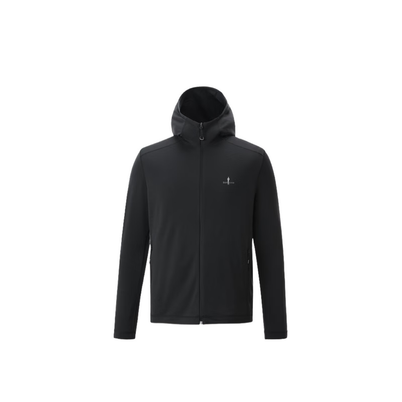 Biyinlefen Extreme Sun Protection T 2026 Spring New Men's Casual Commuter Quick-Dry Hooded Knit Jacket