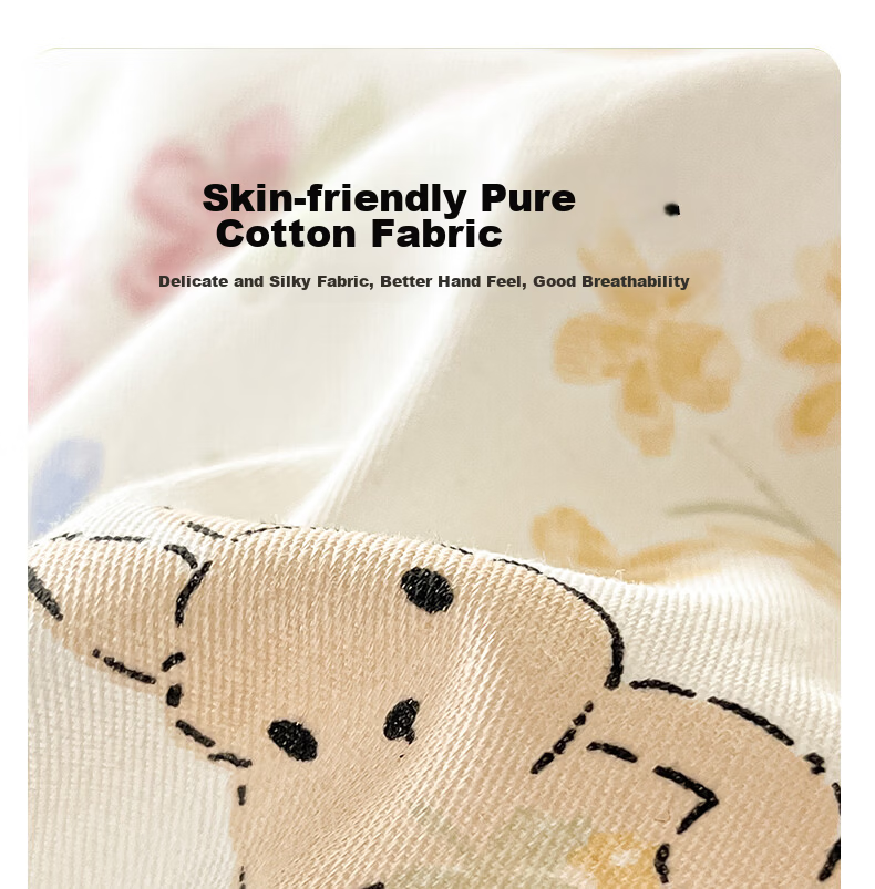 Hongdou 100% Cotton Duvet Cover Single Piece Full Cotton Quilt Cover Single Dormitory Quilt Cover 200*230cm Cat 7