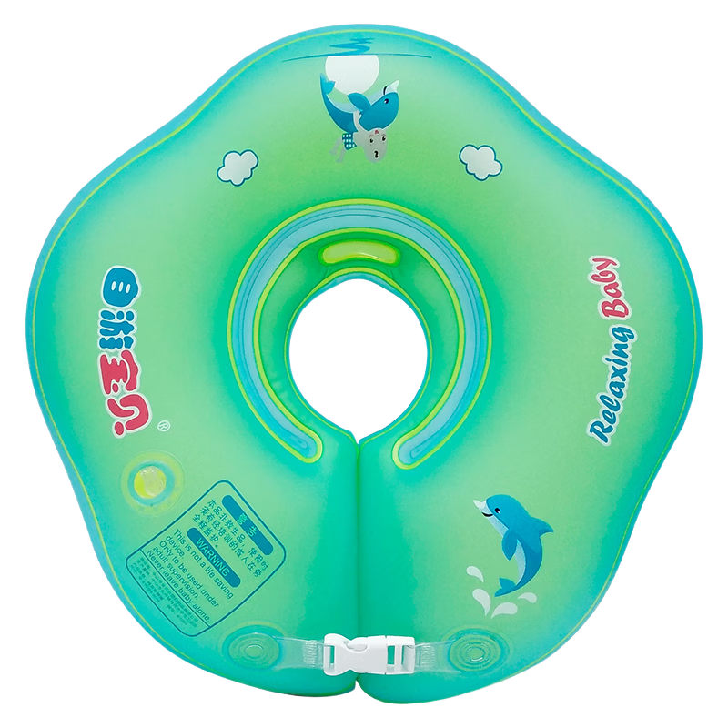 SwimmingBaby Baby Neck Float Inflatable Double Airbag Anti-Tip Swimming Ring Infant Safety Floatation Device