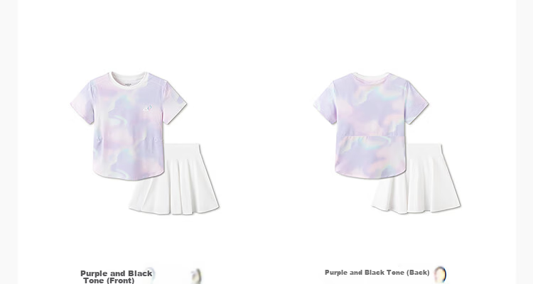 Balabala Girls' Short Sleeve Set Children's Two-Piece T-Shirt 2026 Summer Cool Sun Protection Quick-Dry Skirt Sportswear 15