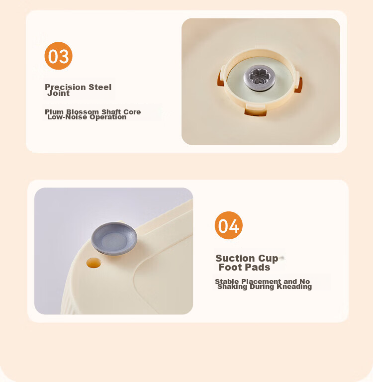 Malata Home Dough Mixer, Kitchen Machine, Automatic Kneading And Mixing All-In Machine, Large Capacity Stainless Steel Multifunctional Dough Mixer, Fermentation Machine for Flour HMJ802 14