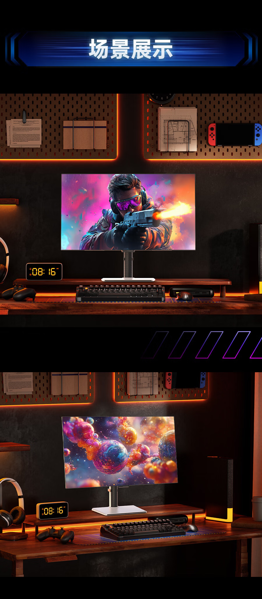 KTC 31.5-inch LG Original OLED 4K 165Hz Dual Mode 330Hz Native 10bit Rotating Height-Adjustable Gaming Monitor G32P5S 17