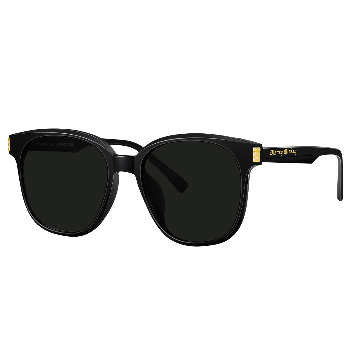 Disney Women's UV Protection Sunglasses 2026 New Trendy Unisex Outdoor Driving Black Frame Sunglasses