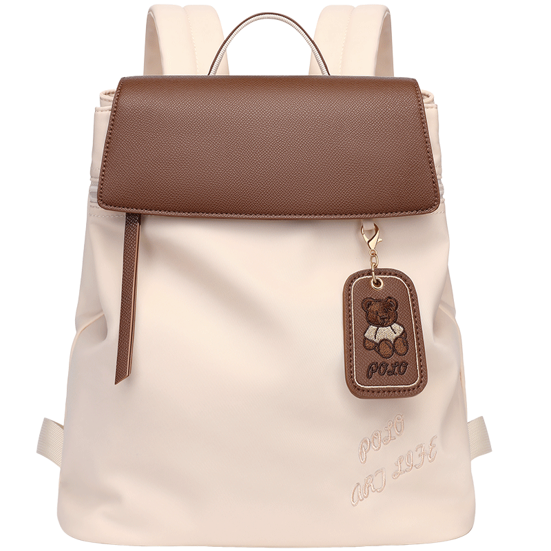 POLO Women's Casual Lightweight Backpack Small Bag iPad Laptop Bag Fashion Commuter Travel Student School Backpack