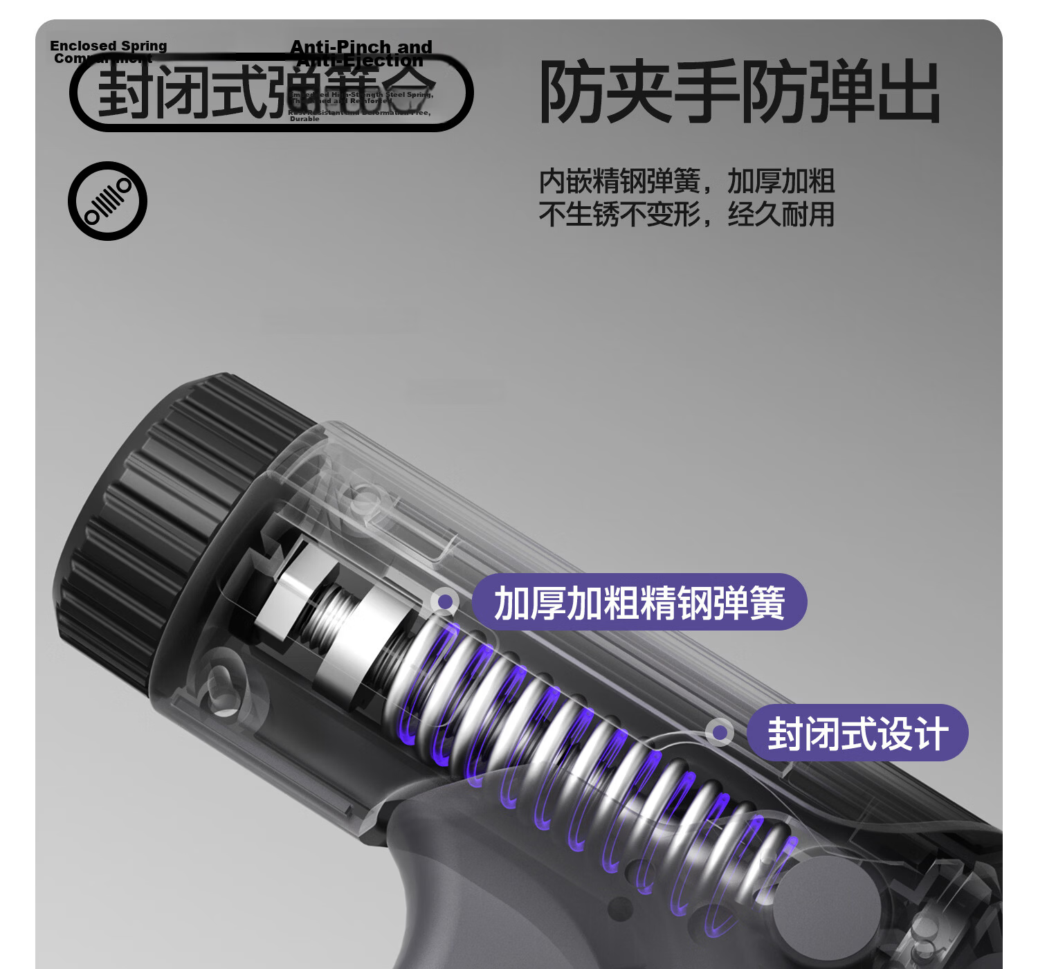 Yottoy Adjustable Hand Grip Strengthener for Men and Teens, Professional 5-60kg Finger Exerciser 8