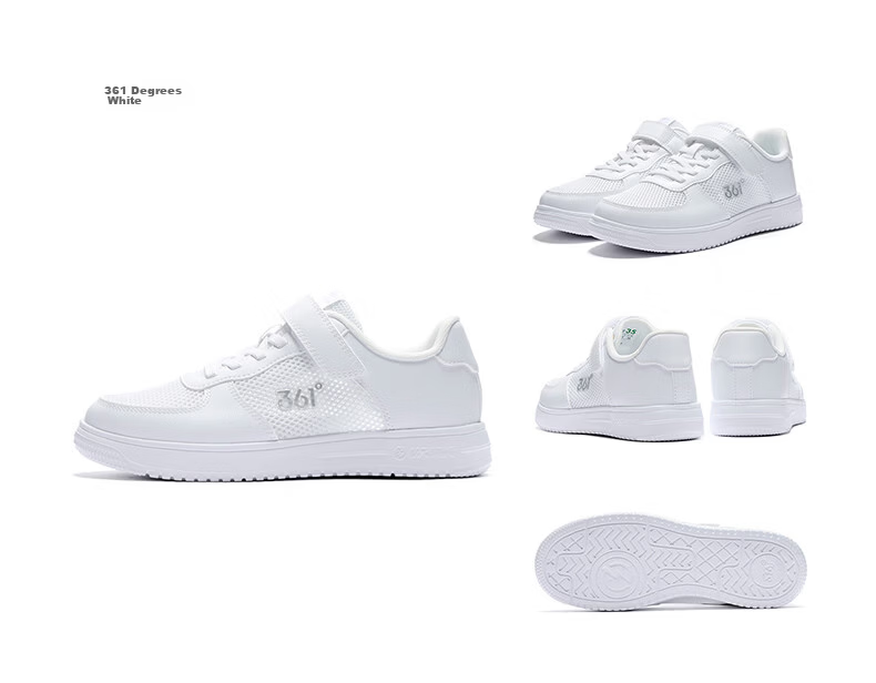 361° Kids Sports Shoes 2026 Summer Boys and Girls Breathable Mesh Sneakers White Size 38 17
