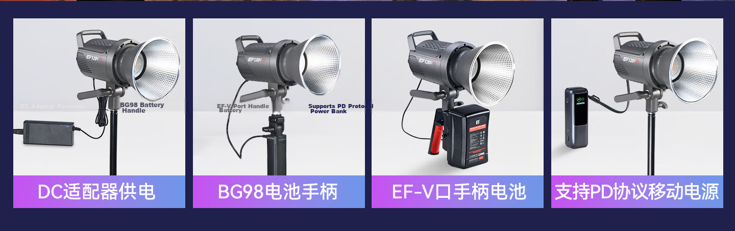 JINBEI EF120W Live Streaming Fill Light Beauty Soft Light Portable Indoor Outdoor Photography Video Lighting Studio Portrait Makeup Hair Light COB Continuous Film Light 29