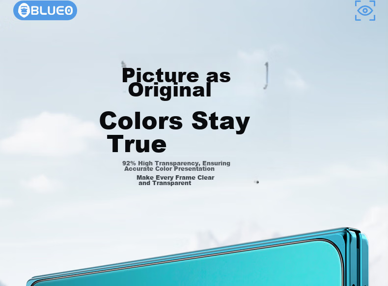 BLUEO Original Clear+ New Space Capsule Screen Protector for VIVO X300 Ultra - Anti-Static, Shockproof, Dust-Free Tempered Glass Film 4